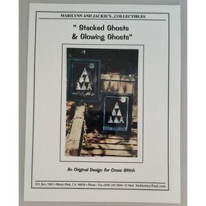 Marilynn and Jackie's Stacked Ghosts & Glowing Ghosts Cross Stitch Patterns